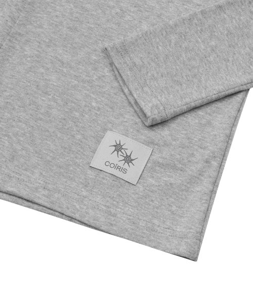BUTTON LONG SLEEVE TEE - 3 COLORS BLACK