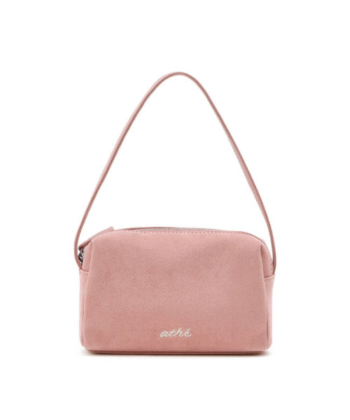 SUEDE FABRIC MINI TOTE PINK