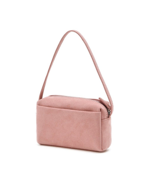 SUEDE FABRIC MINI TOTE PINK
