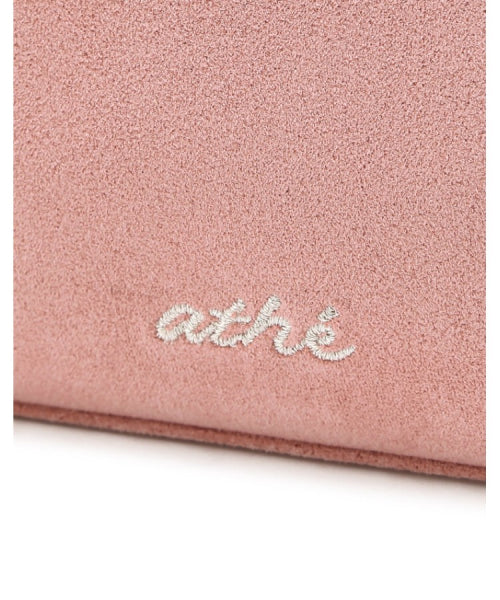 SUEDE FABRIC MINI TOTE PINK