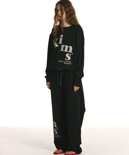 MESSY ALPHA APP SWEATSHIRT - 6 COLORS BLACK