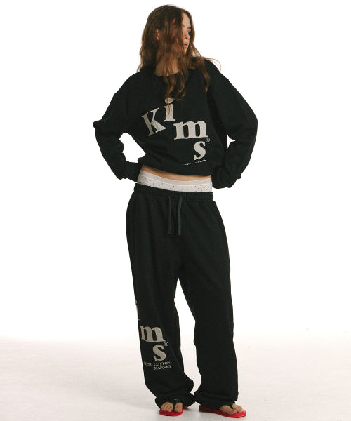 MESSY ALPHA APP SWEATSHIRT - 6 COLORS BLACK