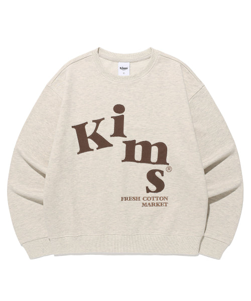 MESSY ALPHA APP SWEATSHIRT - 6 COLORS OATMEAL