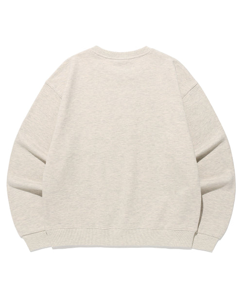 MESSY ALPHA APP SWEATSHIRT - 6 COLORS OATMEAL