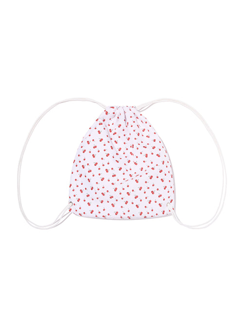 KIRSH POCKET RIBBON STRAP GYM SACK AS SHOWN