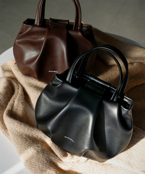 PUFF MINI TOTE CROSSBODY BAG - 4 COLORS BLACK