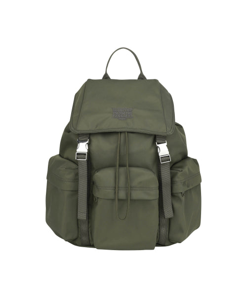 CLASSIC LOGO METAL BUCKLE BACKPACK khaki