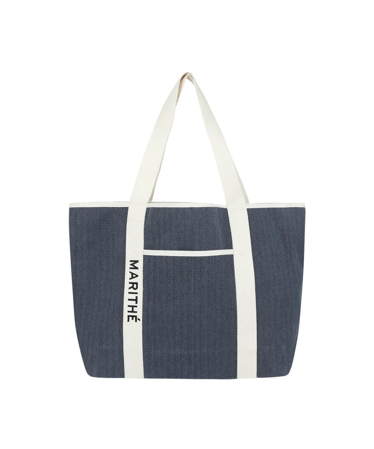 REGULAR LOGO BIG COTTON BAG navy