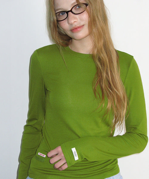 SOFT MINI LABEL LONG SLEEVE