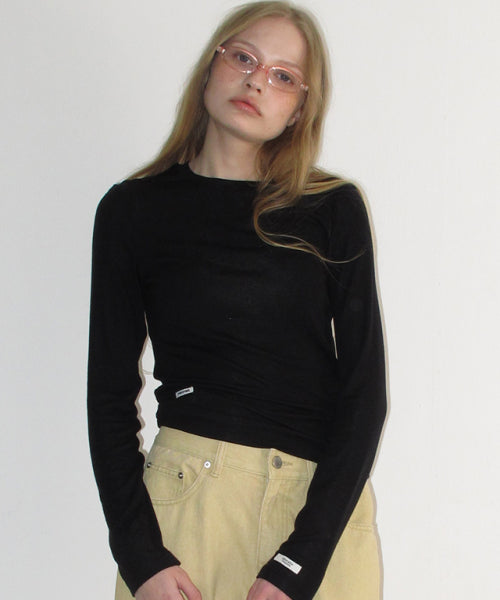 SOFT MINI LABEL LONG SLEEVE