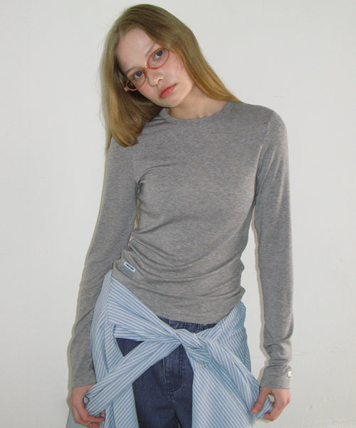 SOFT MINI LABEL LONG SLEEVE
