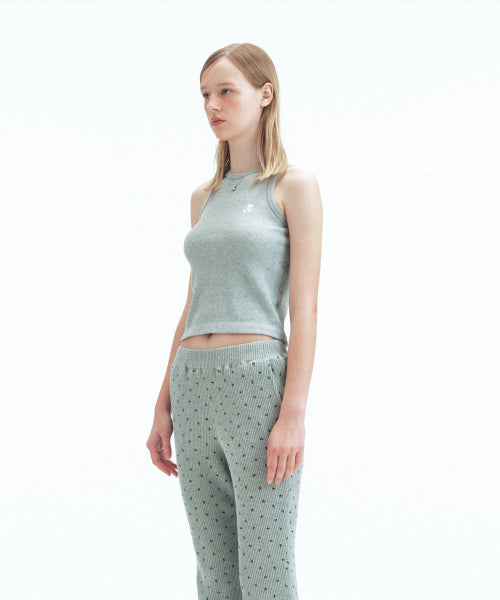 WAFFLE SLEEVELESS - 5 COLORS GREY