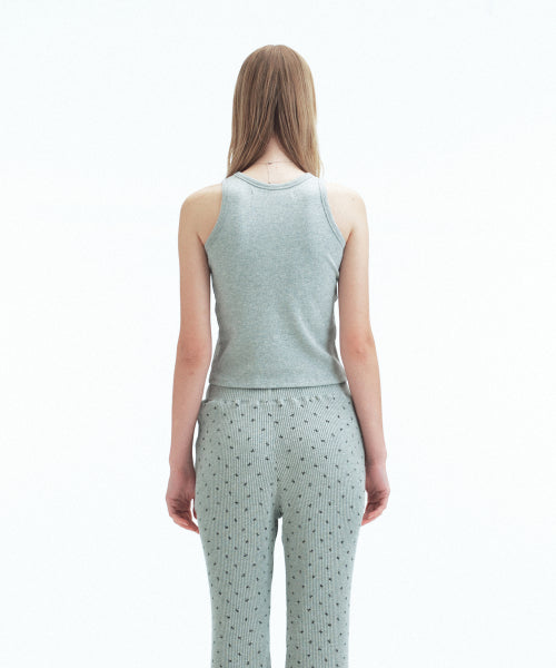 WAFFLE SLEEVELESS - 5 COLORS GREY