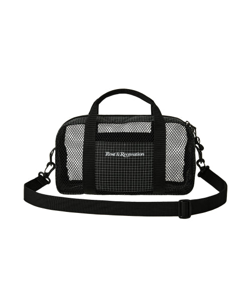MESH MINI DUFFLE BAG - 2 COLORS BLACK