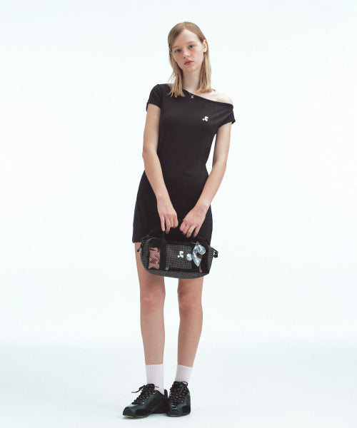 MESH MINI DUFFLE BAG - 2 COLORS BLACK