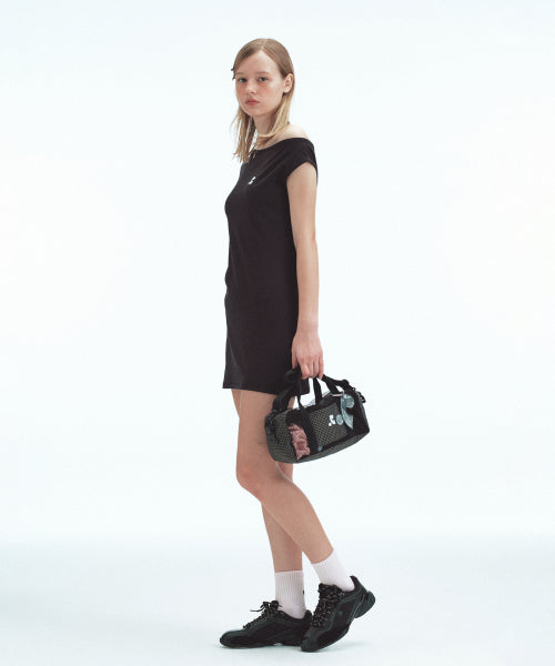 MESH MINI DUFFLE BAG - 2 COLORS BLACK