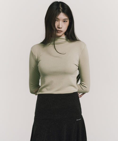 HIGH NECK SLIM TOP #徐睿知同款! - 11 COLORS GREEN