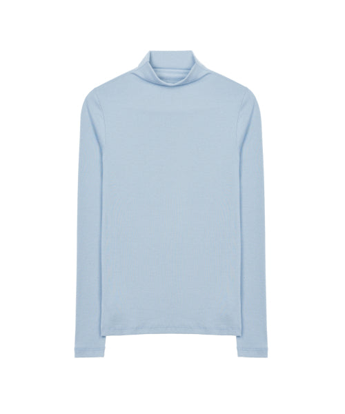 HIGH NECK SLIM TOP #徐睿知同款! - 11 COLORS SKY BLUE