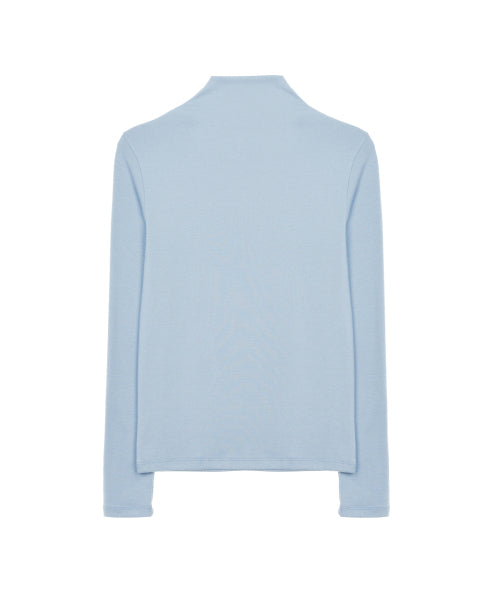 HIGH NECK SLIM TOP #徐睿知同款! - 11 COLORS SKY BLUE