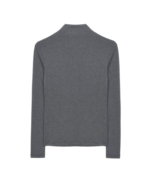 HIGH NECK SLIM TOP #徐睿知同款! - 11 COLORS CHARCOAL
