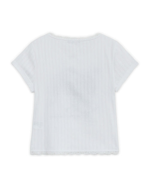 GEEK GIRL LACE TOP - 4 COLORS WHITE