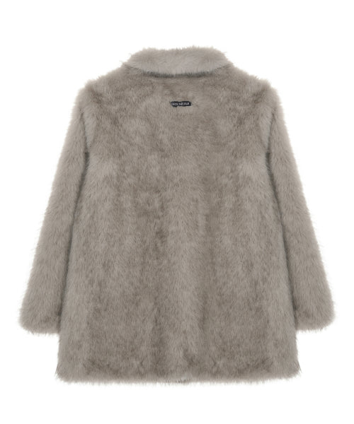 LUXE FUR MIDI JACKET #徐睿知同款! - 3 COLORS BEIGE