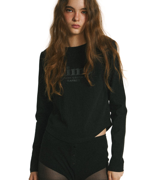 KIMS BAM LOGO LS TEE WHITE - 5 COLORS BLACK
