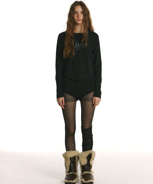 KIMS BAM LOGO LS TEE BLACK - 5 COLORS BLACK
