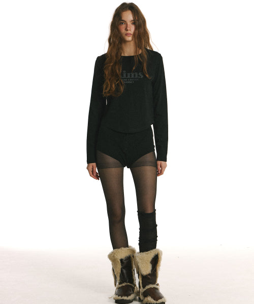 KIMS BAM LOGO LS TEE BLACK - 5 COLORS BLACK