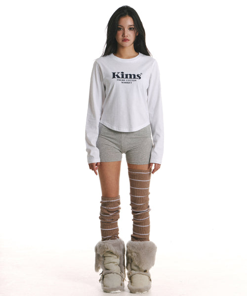 KIMS BAM LOGO LS TEE BLACK - 5 COLORS WHITE