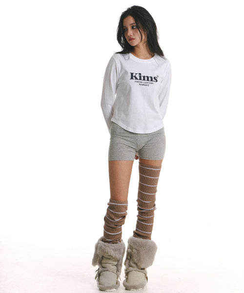 KIMS BAM LOGO LS TEE BLACK - 5 COLORS WHITE