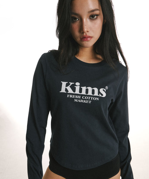KIMS BAM LOGO LS TEE AS SHOWN