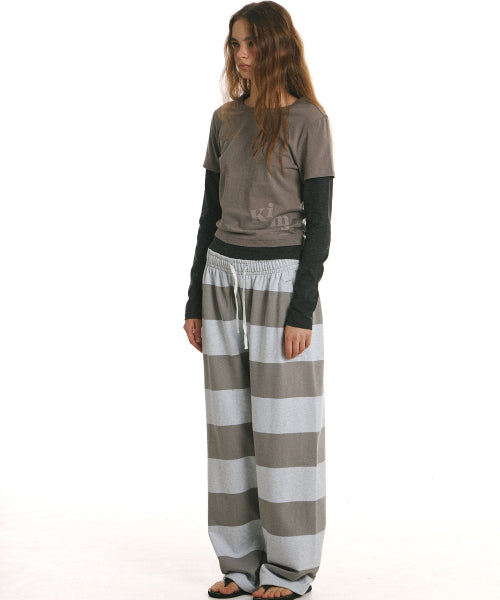 BELOW MESSY LAYERED LS TEE - 2 COLORS GREY