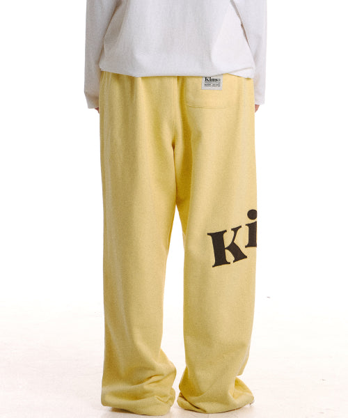 MESSY ALPHA APP SWEATPANTS - 2 COLORS YELLOW
