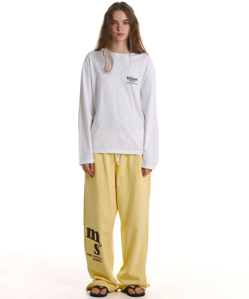 MESSY ALPHA APP SWEATPANTS - 2 COLORS YELLOW