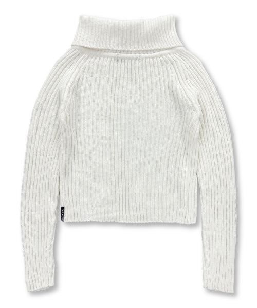 SIDE BUTTON CARDIGAN - 2 COLORS IVORY