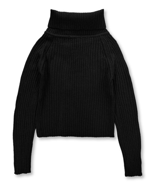 SIDE BUTTON CARDIGAN - 2 COLORS BLACK