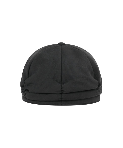 PLEATS SHIRRING CAP #REI同款! - 2 COLORS BLACK