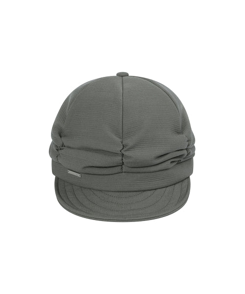 PLEATS SHIRRING CAP #REI同款! - 2 COLORS GREY