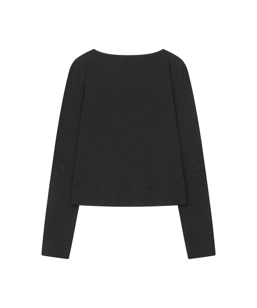 BUTTON POCKET LONG SLEEVE #REI同款! - 3 COLORS BLACK