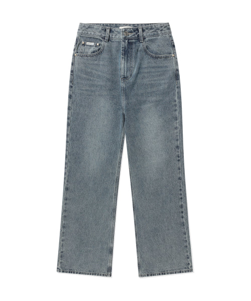 SEMI FLARE DENIM PANTS #GISELLE同款! - 2 COLORS BLUE