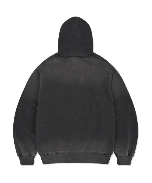BIG LILY DENIM WASHED OVERFIT HOOD ZIP-UP #GISELLE同款! GREY