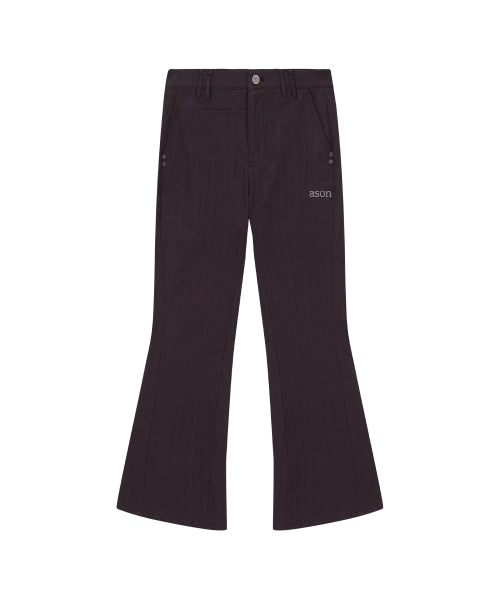 ASON TINA TWILL PANTS - 2 COLORS PURPLE