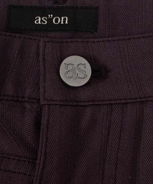 ASON TINA TWILL PANTS - 2 COLORS PURPLE