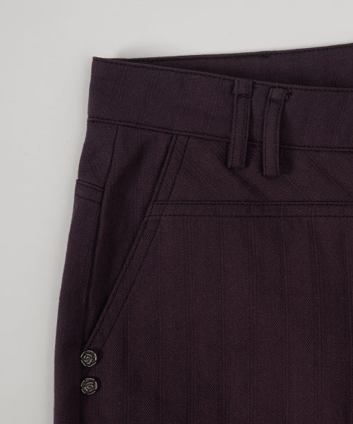ASON TINA TWILL PANTS - 2 COLORS PURPLE