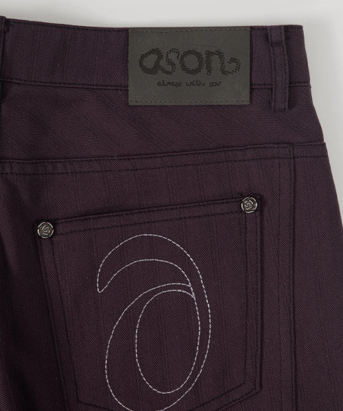 ASON TINA TWILL PANTS - 2 COLORS PURPLE