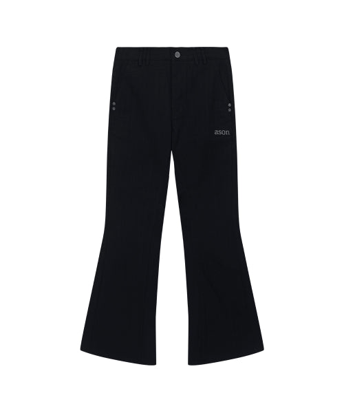 ASON TINA TWILL PANTS - 2 COLORS BLACK