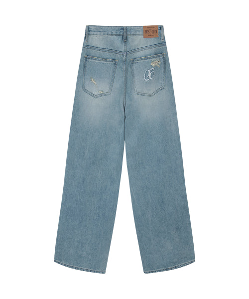 SKY DAMAGE PANTS