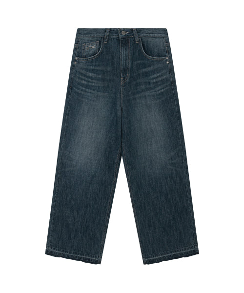 FADE DENIM WASHING PANTS - 2 COLORS