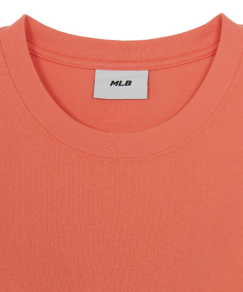 BASIC SIMPLE STREET LOGO OVERFIT SHORT SLEEVE T-SHIRT NY #KARINA同款! - 2 COLORS ORANGE